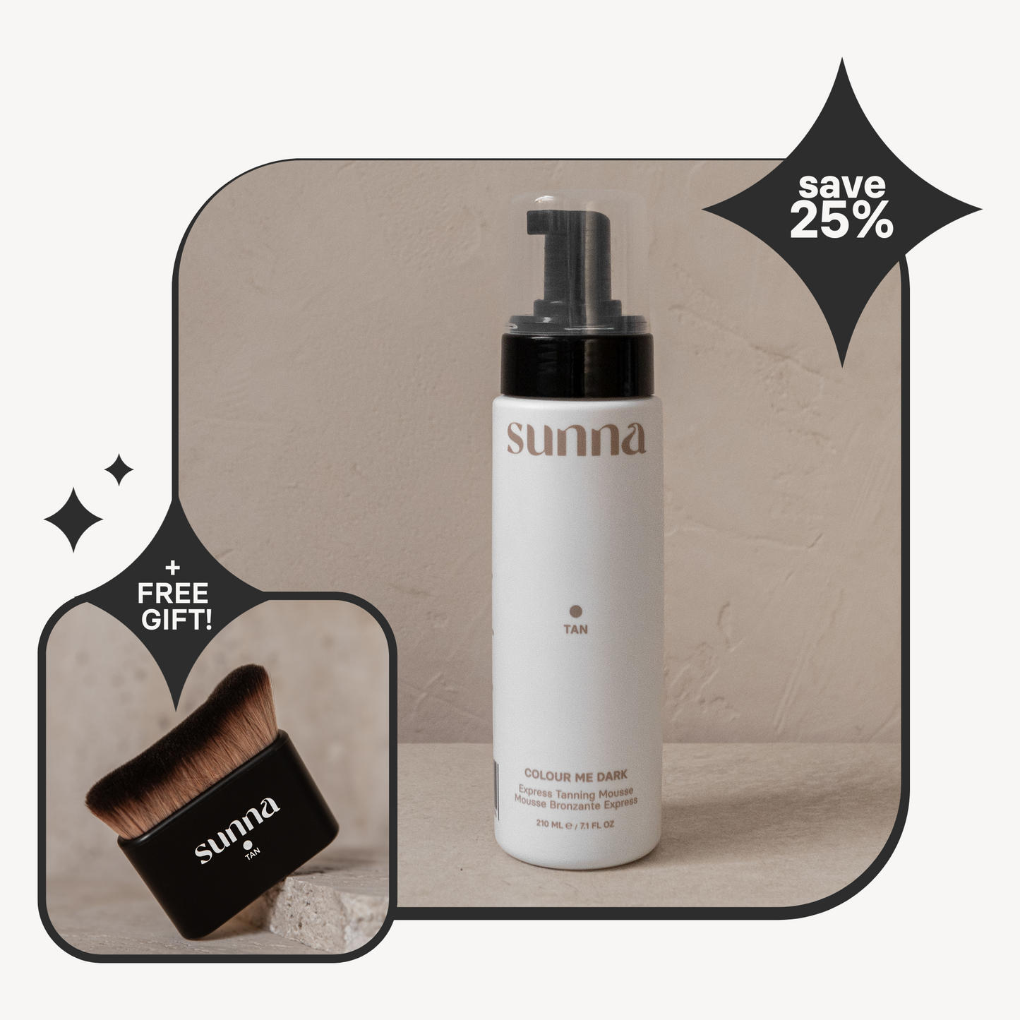 Colour Me Dark Mousse + Free Gift (Contour Brush)