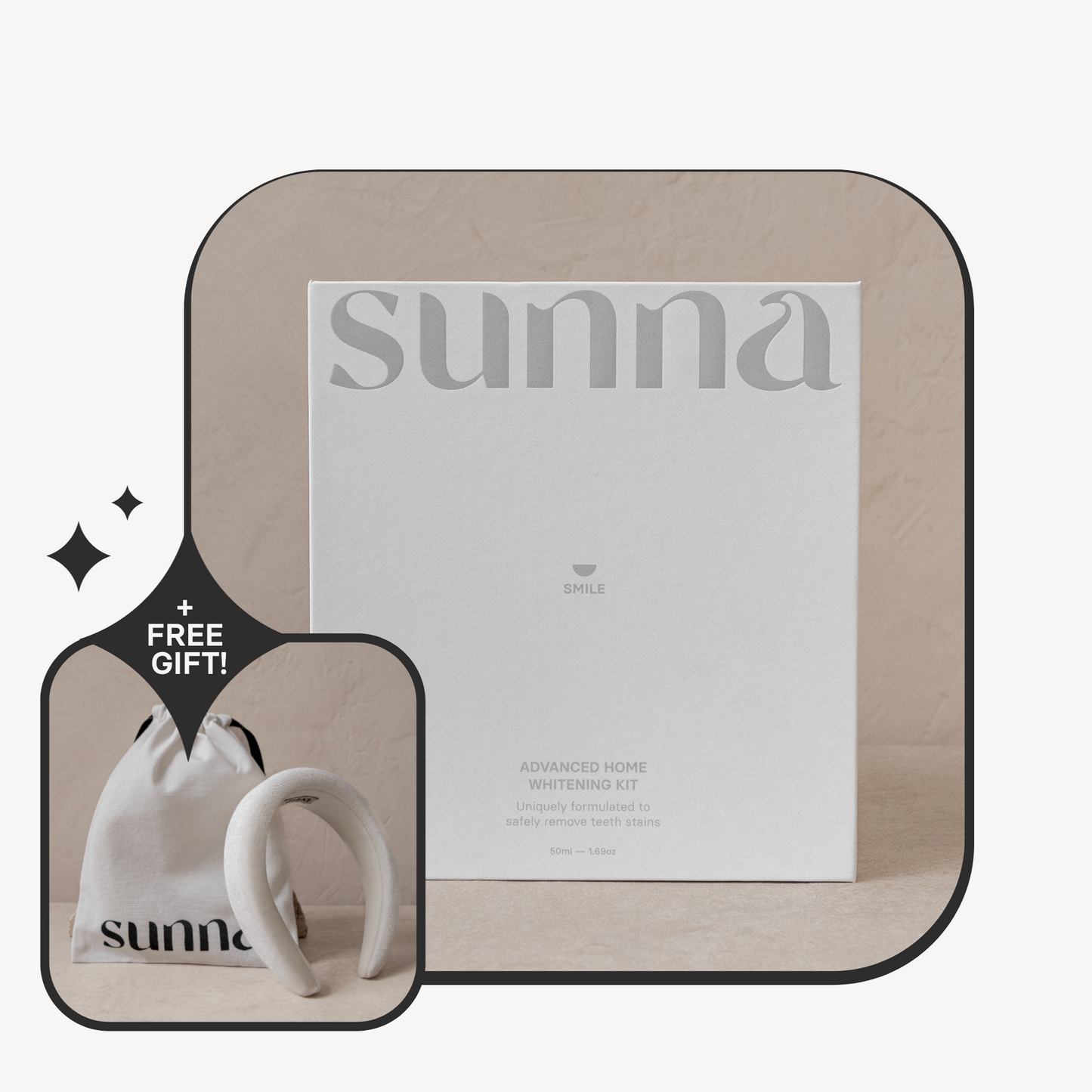 Advanced Home Whitening Kit + Free Gift (White Headband)