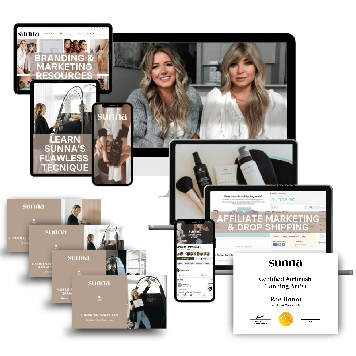 SunnaTan Spray Tan Online Training and Certification