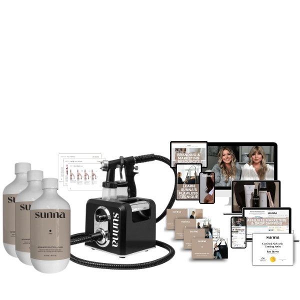 Starter Spray Tan Essentials Kit by SunnaTan