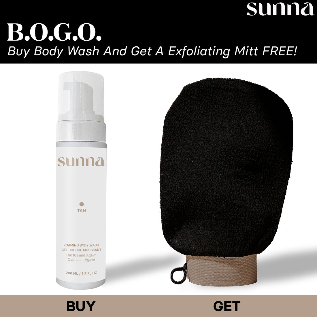 Sunna Body Wash - Cactus & Agave 200ml