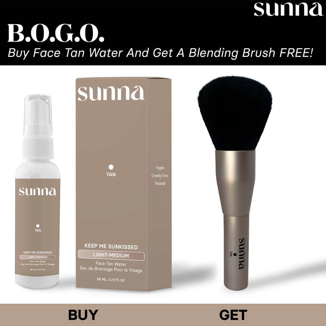 Face Tan Water 60 ml