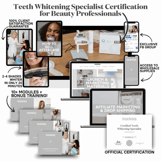 SunnaSmile Teeth Whitening Specialist Training and Certification