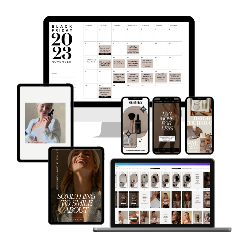 Black Friday Master Plan and Digital Collection 2023 CANVA TEMPLATE
