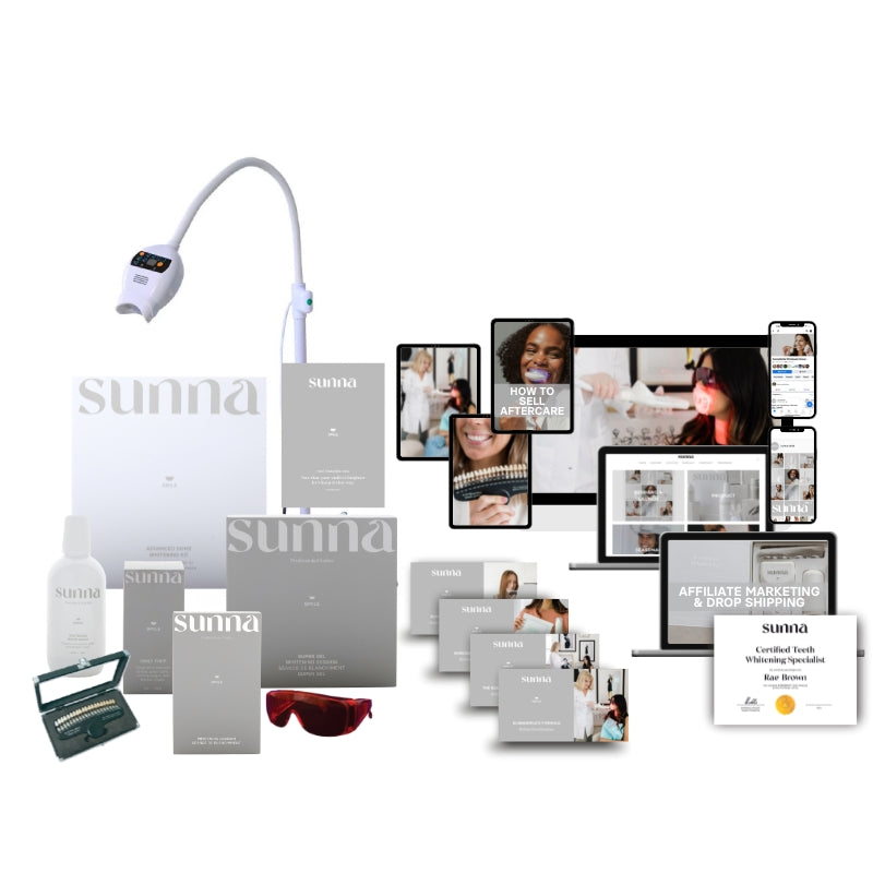 *SunnaSmile Teeth Whitening Specialist Certification (and choose your kit)